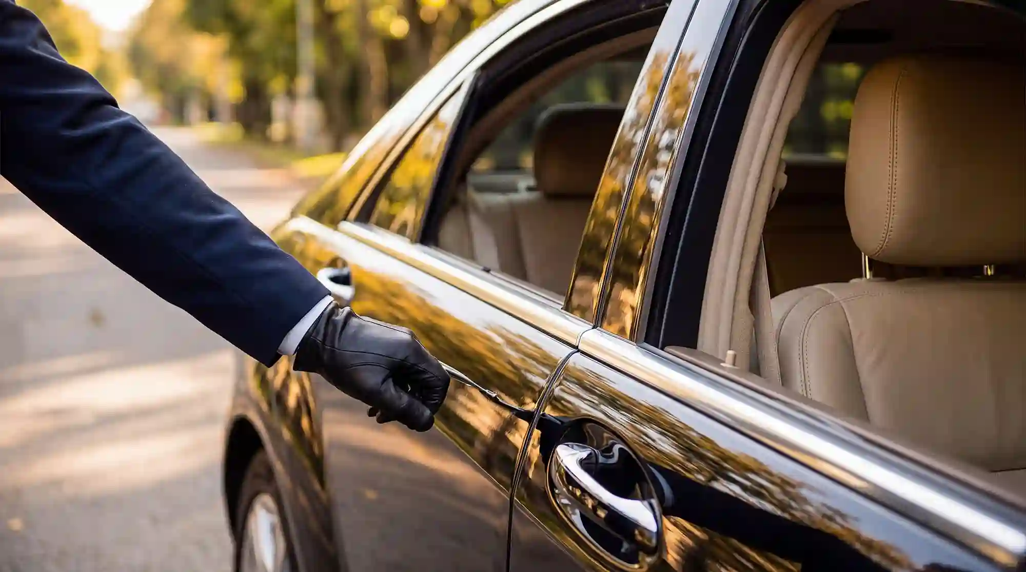 Executive airport chauffeur transfer near terminal arrivals