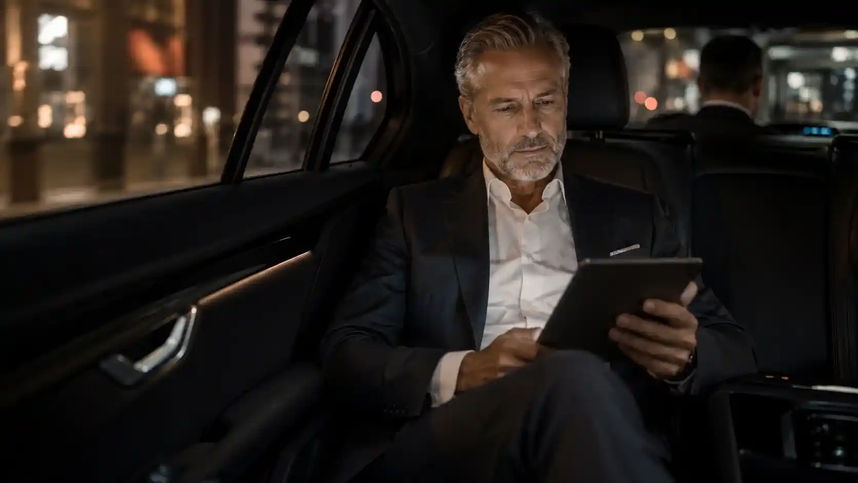 Executive passenger interior journey scene