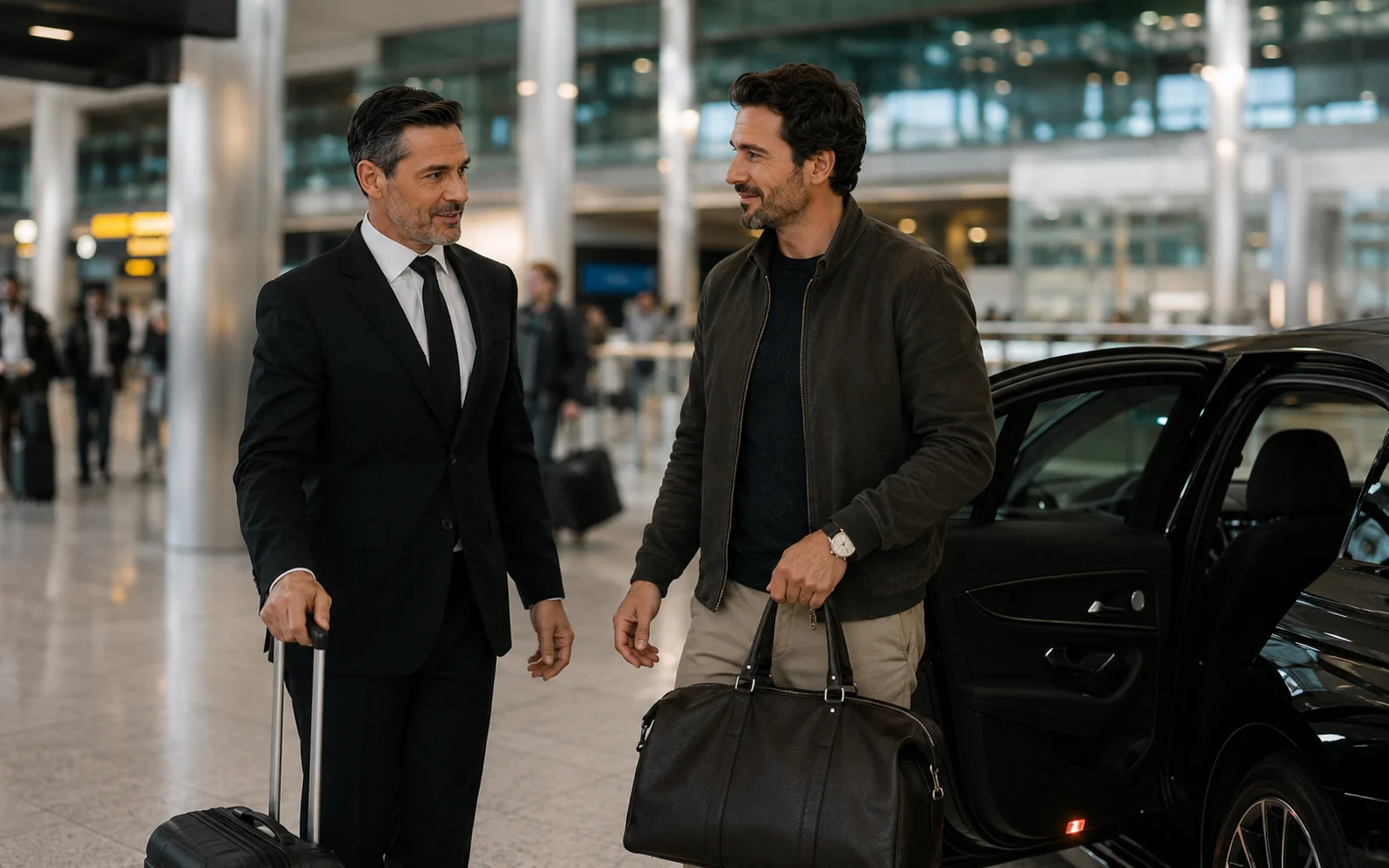 Seamless terminal meet and greet support with luggage assistance