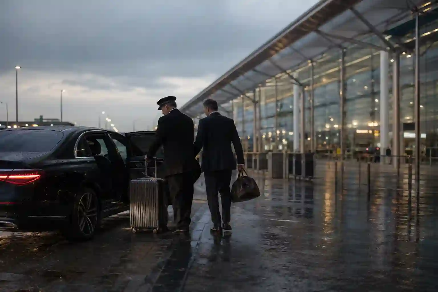 Airport chauffeur transfer coordination